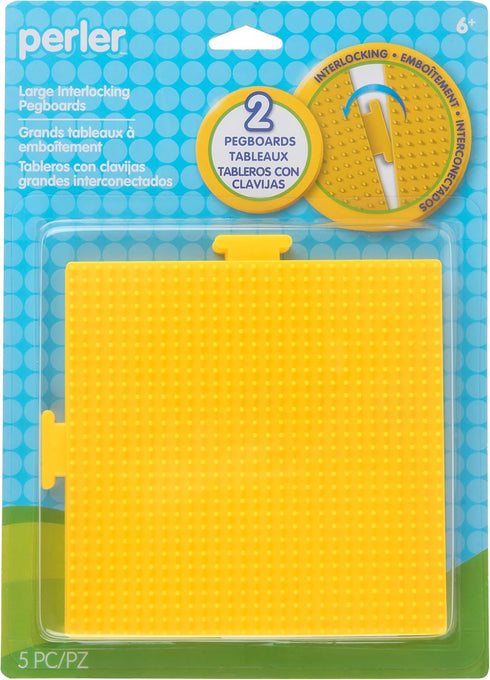 Perler Beads Yellow Square Pegboards, 2pc, 5.7'' L x 5.7'' H, Small...