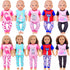 UNICORN ELEMENT 5 Sets Baby Doll Clothes Outfits Pyjamas for 14-18 Inch Doll, Baby Doll Accessories for 16'' Doll Baby Doll, 18 Inch Doll...
