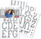 S·E·I Classic Glitter Heat Transfers Iron-on T-Shirt Letters, 3-Inch, Silver 4 Count...