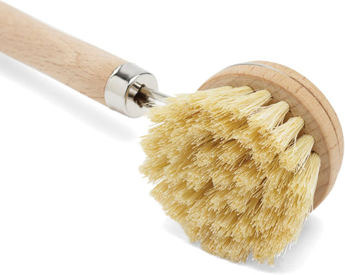 Fox Run 74906 Natural Dish Brush, Tampico Fiber Bristles Brown, 9"...