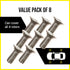 Mission Automotive 8-Pack of Rotor Screws for Brake Discs - Universal Fit for Honda, Acura, Hyundai and Kia Models - Stainless Steel Retaining Scr...