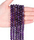 Amethyst 6mm Natural Stone Beads Round Loose Gemstone Stone Beads for DIY Bracelet Necklace Earrings Jewelry Making Polishing Genuine Real Stone B...