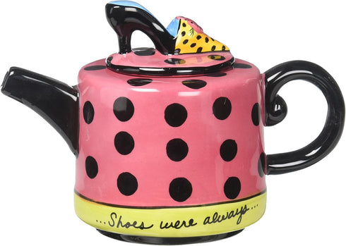 Appletree Design Shoes On Her Mind Teapot, 4-1/8-Inch...