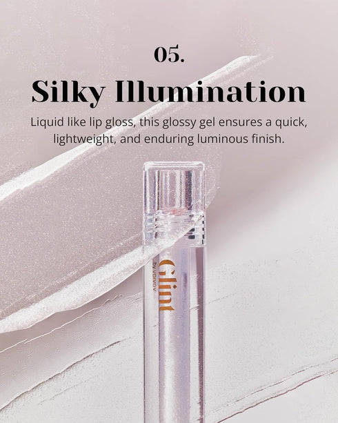 Glint Liquid Gel Highlighter (Dewy Moon, 0.1oz) - Multi-Use Face & Body Gloss for Smooth Glow, Long-Lasting Illuminator Balm for Healthy Radiance....