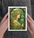 Decoupage Paper Pack (35 Sheets 6"x8") Pretty Lovely Woodland Fairy Ladies Surrounded by Flowers and Nature FLONZ Art Nouveau Alphone Mucha Vintag...