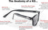 Pacific Coast Original KD's Biker Sunglasses (Black Frame/Green Lens)...