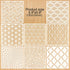 16-Pack Geometric Stencils 6 x 6 Inch Painting Templates for Scrapbooking Cookie Tile Furniture Wall Floor Decor Craft Drawing Tracing DIY Art Sup...