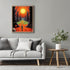 Posterizer 1 pcs-Alien Strolling into Alien Planet's Sunset-Abstract & Modern Art-Fantasy & Fiction Art-Gift for Art Lovers-Decor for Home & Offic...