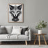 Posterizer 1 pcs- gothic themed sly little fox-Gothic Art-Art for Animal Lovers- Living Room Bedroom Decor- unframed wall art...
