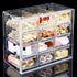 Desk Storage Organizer with 12 Mini Drawers, FODIENS Clear Desktop Craft Drawer Cabinet, Stackable Storage Box Caddy for Makeup Jewelry Office Cra...
