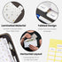 Cash Envelope Wallet All in One Budget System with 12x Tabbed Cash Envelopes, 12x Monthly Budget Cards,1x Yearly budget planner sheet Complete Mon...