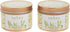 Aroma Naturals Tin Candle with Patchouli and Frankincense Essential Oil Natural Soy Scented, Meditation, 2 Count...