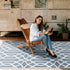 wikiwiki Outdoor Rug, 5x8ft Waterproof Reversible Mat Indoor Outdoor Rugs Carpet, Small Area Rug Plastic Straw Rug for Patio Deck Balcony Pool RV ...