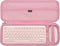 Aproca Pink Hard Travel Storage Case, for Logitech K380 Multi-Device Bluetooth Keyboard and Logitech Pebble M350 / i345 Mouse...