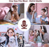 Kids Wireless Headphones Cat Ear LED Light Up Bluetooth Foldable Headphones Over Ear w/Microphone for Online Distant Learning (Pink)......