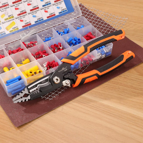 7-in-1 Wire Stripper Tool, Wire Stripper Cutters, Wire Stripper Crimper Pliers Electrical Stripping Tool for Electric Cable Stripping Cutting and ...