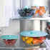 Silicone Lids Extra Large Teal Set of 6 Sturdy Suction Seal Covers. Universal fit for Pots, Fry Pans, Cups, and Bowls 5" to 12". Natural grip hand...