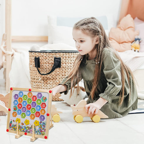 Puzzle Display Stand, Wooden Puzzle Storage Rack Non-Skidding Jigsaw Shelf Holder Rack Puzzle Organizer Holder Puzzle Rack Organizer Accessories f...