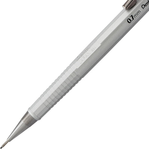 Pentel Sharp Mechanical Pencil, (0.7mm), Medium Line, Metallic Barrel, Assorted Colors, Pack of 3 (P207MBP3M)...