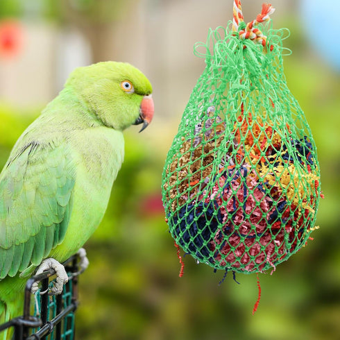 Large Bird Shredder Ball Toy, Hanging Parrot Foraging Shredding Toy, Bird Cage Accessories, Suitable for Birds Parrots Parakeets Cockatiels Love B...