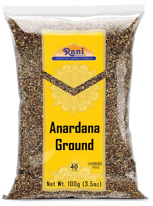 Rani Anardana (Pomegranate) Ground, Indian Spice 3.5oz (100g) ~ All Natural | No Color | Gluten Friendly | Vegan | NON-GMO | Kosher | No Salt or f...