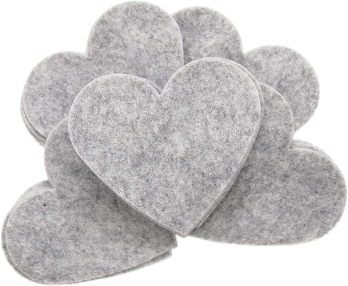 Playfully Ever After 3 Inch 28pc Felt Hearts (Charcoal Gray)...