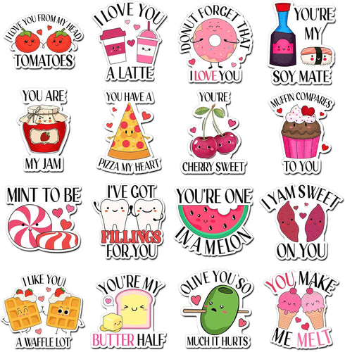 16 Pcs Valentine's Day Magnets Funny Cute Magnets Fridge Magnets Adult Refrigerator Magnets Love Puns Magnets for Valentine's Day Home Decorations...