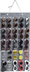 PACMAXI Sunglasses Storage Organizer, Wall Pocket Mounted by Sunglasses, Hanging Eyeglasses Storage Holder, Eyewear Display. (Grey, 25 Slot)...