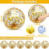 TURNMEON 6 Pcs 20 Inch Jumbo Sequins Beach Ball Pool Toys Balls Glitters Inflatable Clear Beach Ball Swimming Pool Water Beach Toys Outdoor Summer...