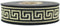 11 Yard Spool 0.86" Wide Gold Black Greek Key Jacquard Trim Embroidered Ribbon Woven Border Vintage Banding Trims 22062...