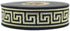 11 Yard Spool 0.86" Wide Gold Black Greek Key Jacquard Trim Embroidered Ribbon Woven Border Vintage Banding Trims 22062...