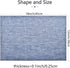 DACHUI Placemats Set of 6, Linen Look Woven Place Mats, Water Resistant, Heat Resistant, Washable, Durable Table Mats (Blue)...
