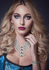 JOERICA 3Pcs Multi-Layer Bib Necklace African Jewelry Set for Women Choker Necklace Stretch Cuff Bracelet Dangle Earrings Halloween Costume Jewelr...
