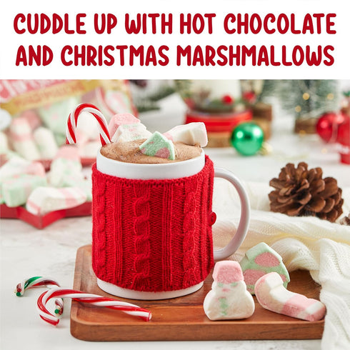 Colombina Sweet Christmas Marshmallows, Soft, Assorted Vanilla Bean Marshmallows, Christmas Trees, Candy Canes, and Santas, 5.1oz (Pack of 1)...