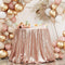 PartyDelight Sequin Tablecloth Round 50 inch Rose Gold for Wedding Party Birthday Bridal Baby Shower and Other Events Decorations...