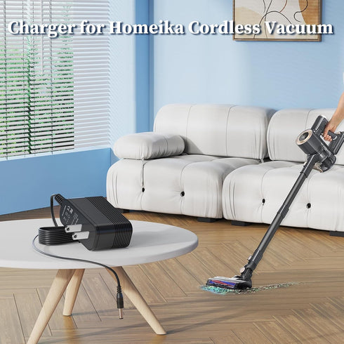Charger for Homeika Cordless Vacuum Cleaner Power Supply Replacement for Homeika H016 HA016 Cordless Powerful Suction Vacuum Power Adapter...