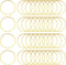 80Pcs Earring Hoops for Jewelry Making, 50mm Earrings Beading Hoop Earrings Findings Hypoallergenic Round Circle Hoop Earrings Open Bezel Pendant ...