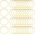 80Pcs Earring Hoops for Jewelry Making, 50mm Earrings Beading Hoop Earrings Findings Hypoallergenic Round Circle Hoop Earrings Open Bezel Pendant ...