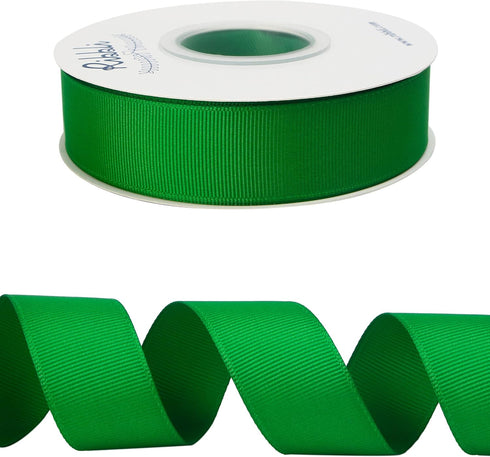 Ribbli Emerald Green Grosgrain Ribbon, 1 inches x Continuous 25 Yards,Use for Bows DIY Hair Accessories,Gift Wrapping,Craft and Sewing...