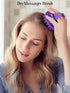 HEETA Scalp Massager with Soft Silicone Bristles - Removes Dandruff, Relieves Itching, Shampoo Brush for Hair Care & Scalp Relaxation (Black & Dar...