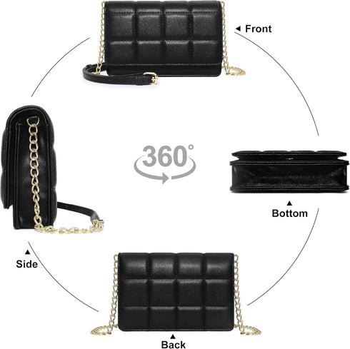 KUKOO Small Crossbody Bag for Women Cell Phone Wallet Purse Clutch Handbags with Credit Card Slots...