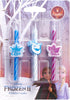 Disney Frozen II Birthday Cake Candles | 6 Birthday Candles for Cake Decorations, White, Blue, Pink Stripe Candles Featuring Anna, Elsa, & Olaf fo...