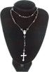 Linpeng Black Crystal Bead Box Rosary Necklace DIY Kit, Rosary Making Supplies, Gift for Beader, Jet, (CR-1212)...