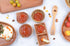 Mini Wooden Bowl Set of 4 (3.54" Diameter x 0.78" Height) for Condiments, Dip Sauce, Ketchup, Small Wood Bowl for Jam, little Prep, Olive (Round)...