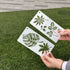 Flower Stencils for Crafts Reusable 16pcs with Snap-ring, 8inch Floral Vine Leaf Butterfly Templates for DIY Card Making,Drawing Creating on Wall,...
