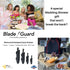 BladeGuard Knife Blade Cover Non-Slip Dishwasher Safe Sheath 10in Grey...