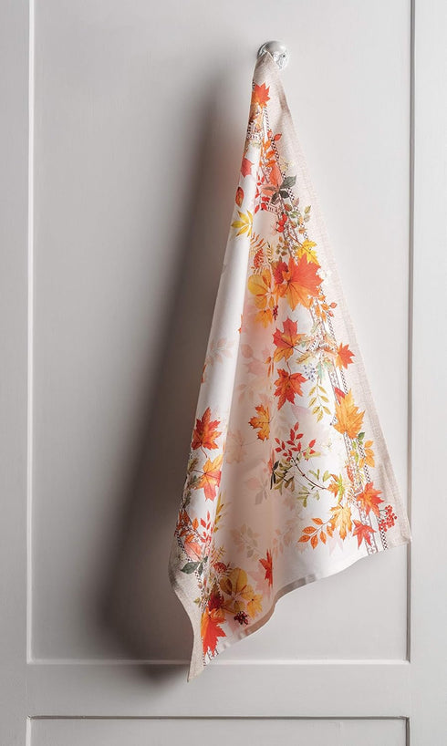 Maison d' Hermine Kitchen Towel 100% Cotton Quick Dry Cleaning Dishtowel for Gifts, Dining, Home, Wedding, Banquet, Buffet, Amarante - Thanksgivin...