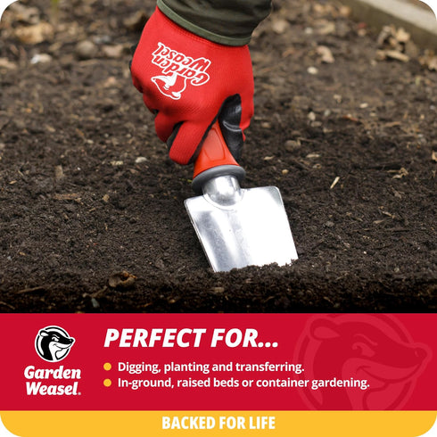 Garden Weasel Garden Trowel | Plant, Dig and Cultivate | Planting and Gardening Hand Digging Tool, Heavy Duty Trowel, Mini Gardening Shovel | 9136...