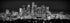 PHOTOSBYJON Los Angeles Skyline UNFRAMED Photo Print Night Black & White BW LA 11.75 inches x 36 inches Photographic Panorama Poster Picture Stand...