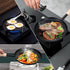 Frying Pan Skillet 8-inch Flat Griddle Pan, Lightweight Grill Pan with Wooden Handle for Camping Indoor Outdoor Cooking...
